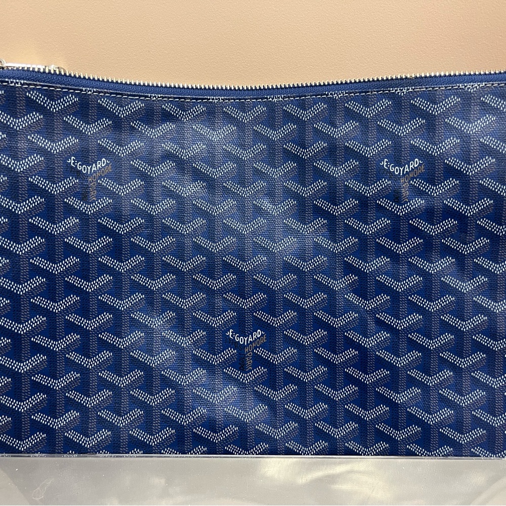 Custom goyard blue senat mini bag
